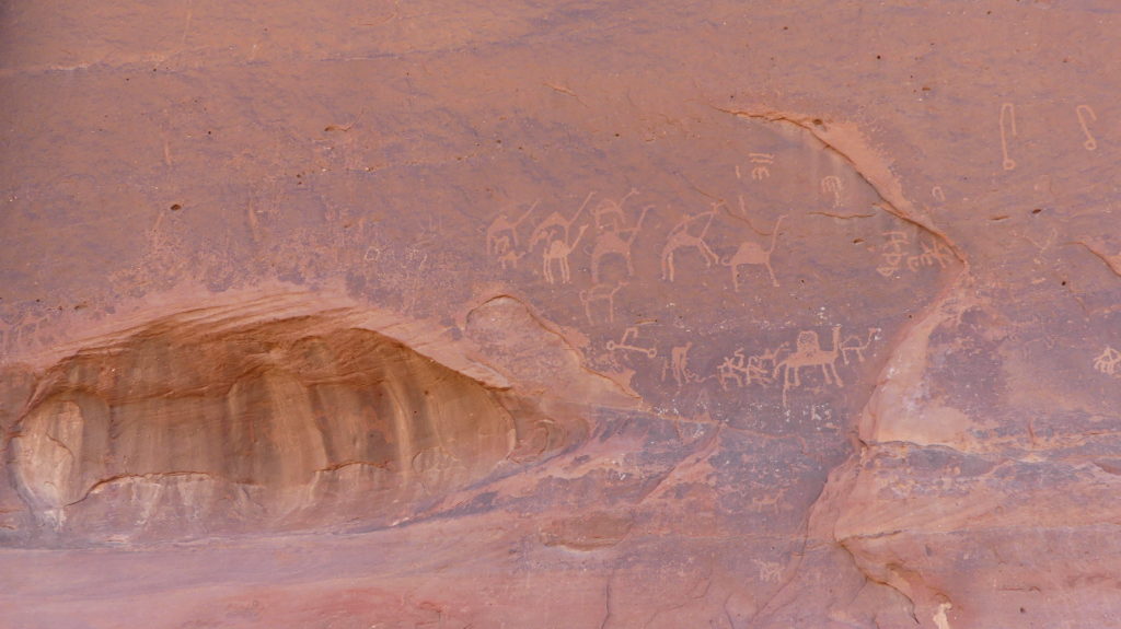 Skalne rysunki Wadi Rum